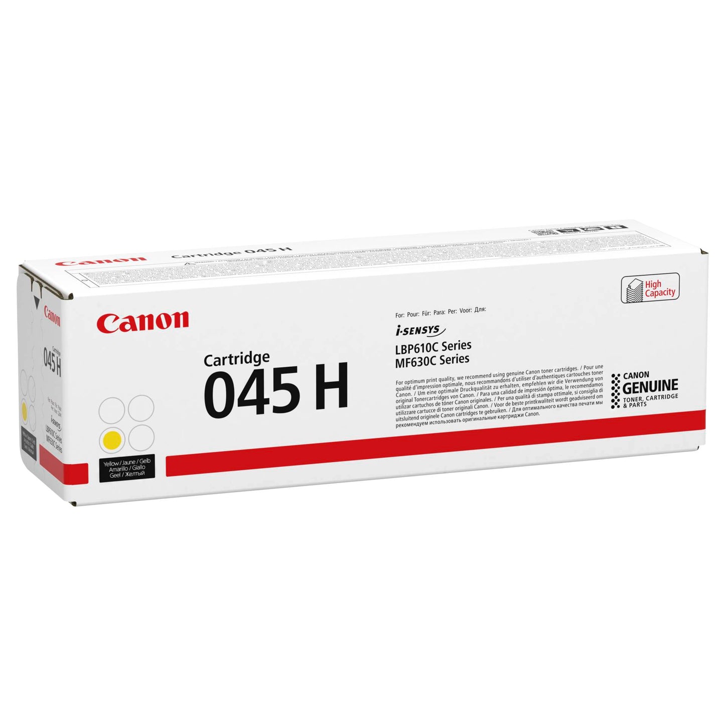 Canon Toner Cartridge 045 H Y yellow