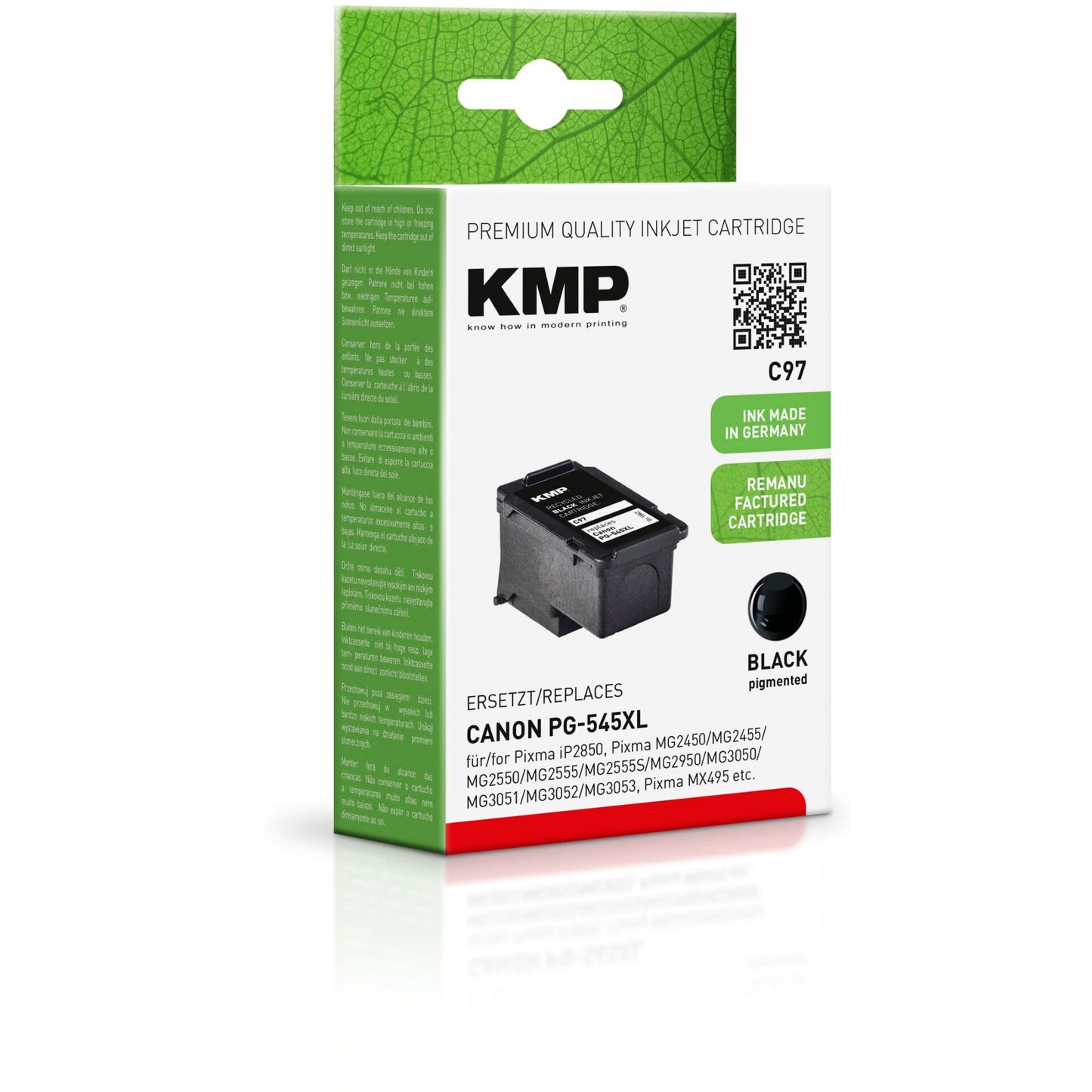 KMP C97 ink cartridge black compatible with Canon PG-545 XL