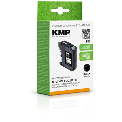 KMP B55 ink cartridge black compatible w. Brother LC-227XLBK