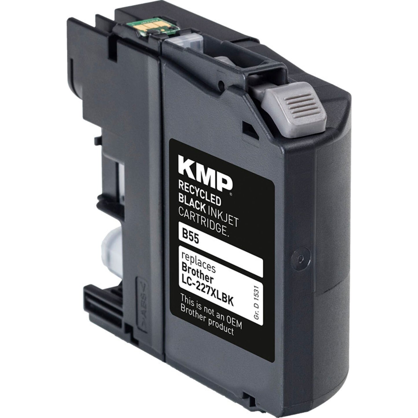 KMP B55 ink cartridge black compatible w. Brother LC-227XLBK