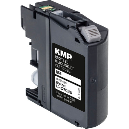 KMP B55 ink cartridge black compatible w. Brother LC-227XLBK