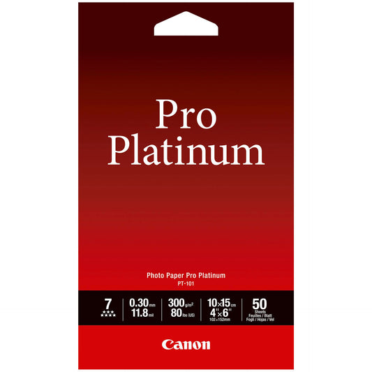 Canon PT-101 10x15 cm, 50 Sheets Photo Paper Pro Platinum   300 g