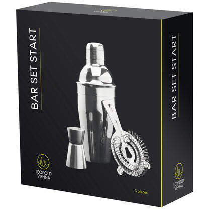 Leopold Vienna Barset Start 3pcs Shaker, Strainer, Jigger LV00465