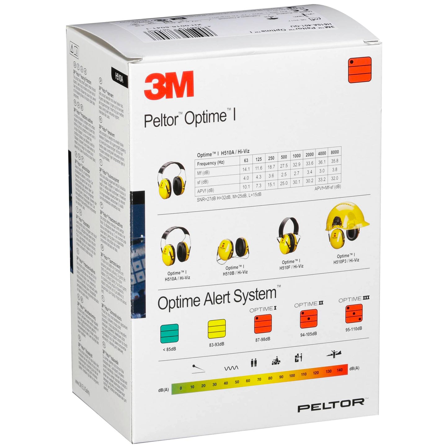 3M Peltor Optime I H510A Hearing Protection 27 dB yellow