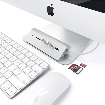 Satechi Aluminum USB 3.0 Hub & Card Reader silver