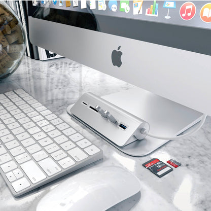 Satechi Aluminum USB 3.0 Hub & Card Reader silver