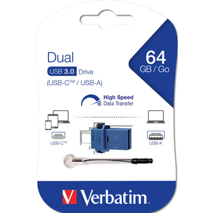 Verbatim Store n Go         64GB Dual Drive USB 3.0 / USB C