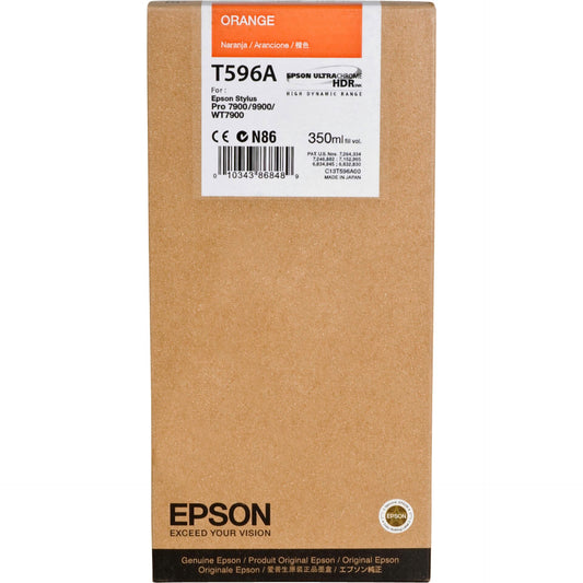 Epson ink cartridge orange T 596  350 ml             T 596A