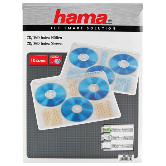 1x10 Hama CD Index Sleeves 49835