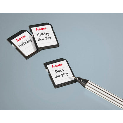 Hama Memory Card Labels 18 pieces, black/white     95916