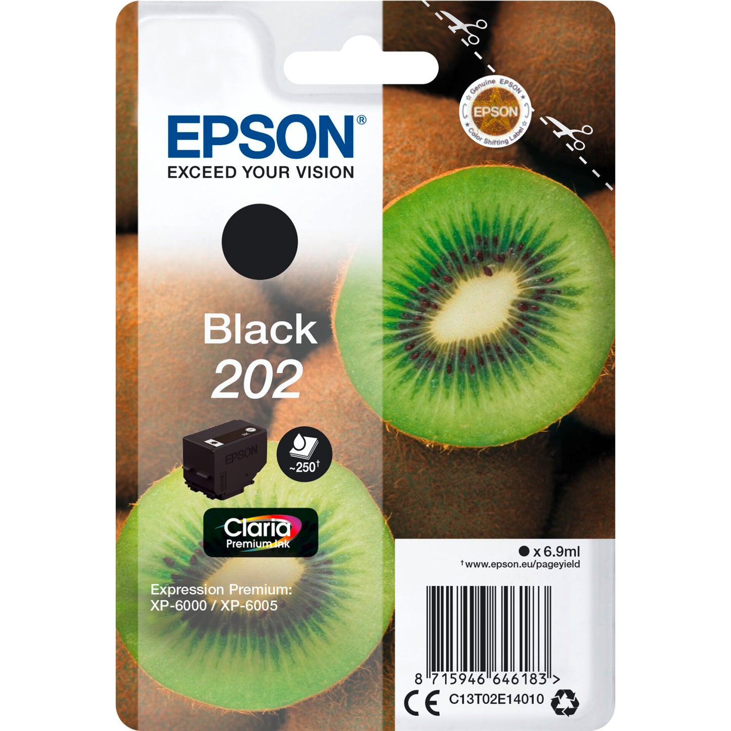 Epson ink cartridge black Claria Premium 202        T 02E1