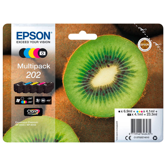 Epson Multipack Claria Premium T 202 BK/PB/C/M/Y         T 02E7
