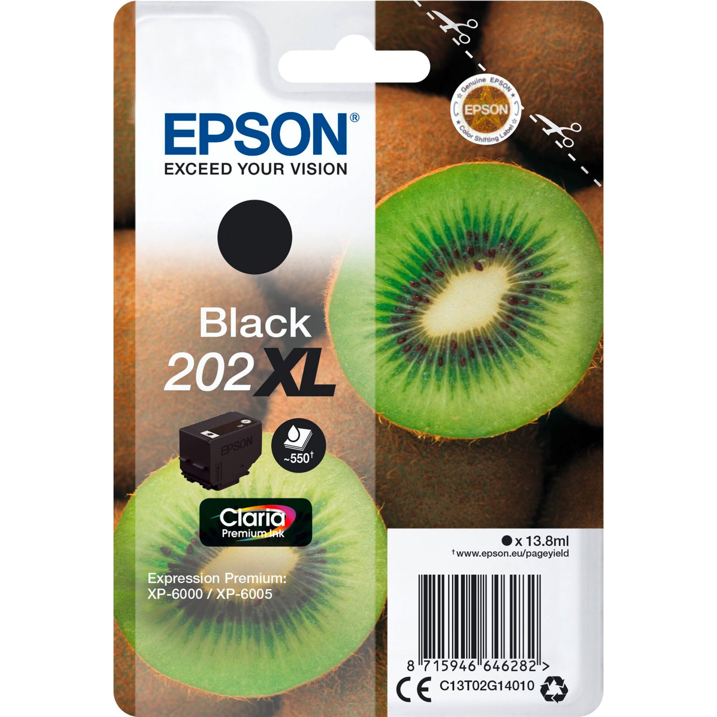 Epson ink cartridge black Claria Premium 202 XL     T 02G1