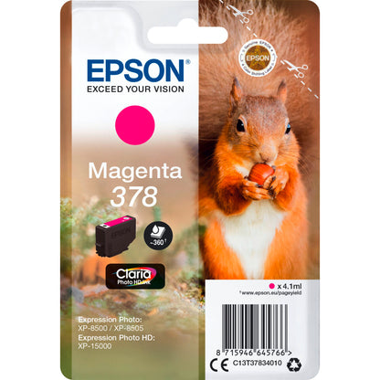 Epson ink cartridge magenta Claria Photo HD 378       T 3783