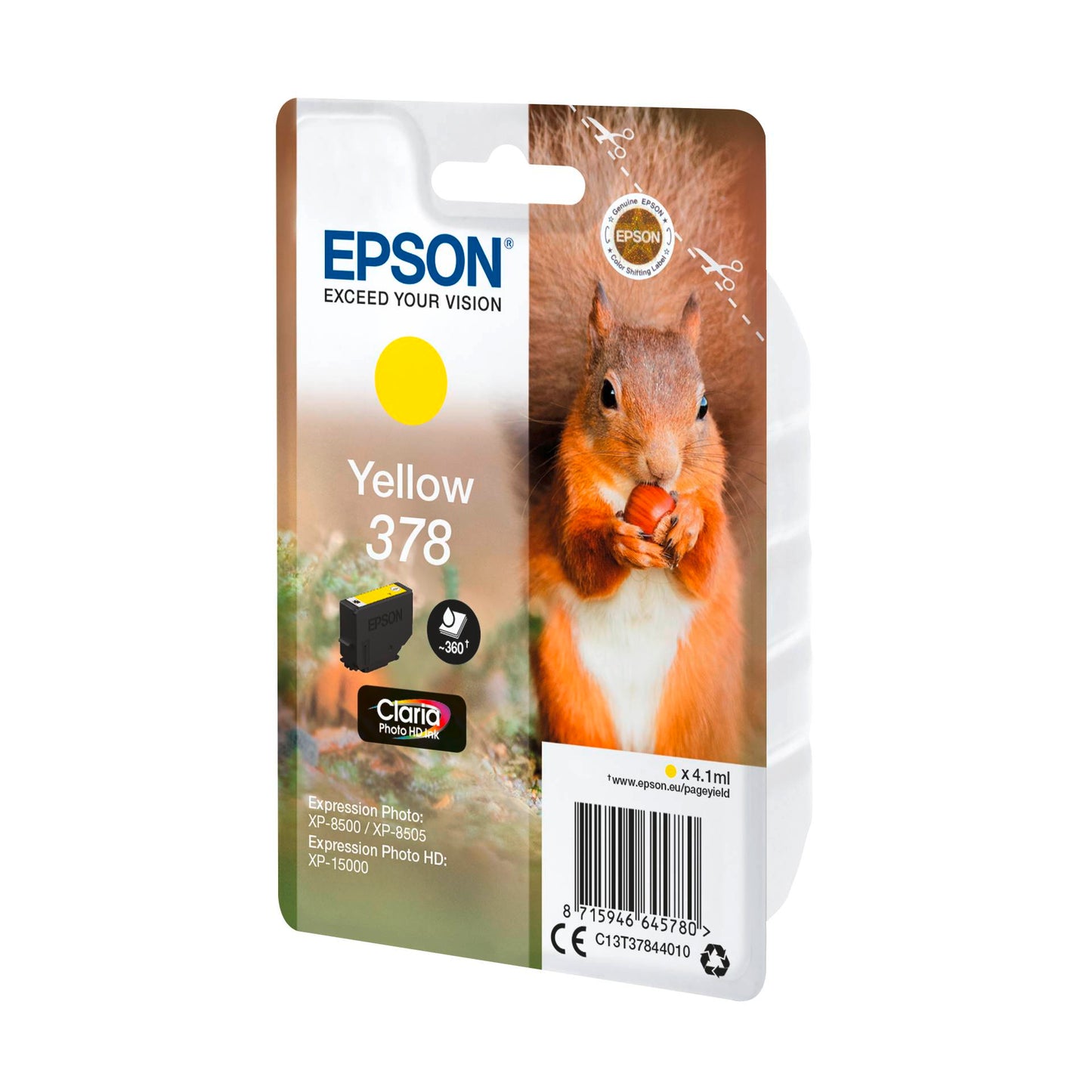 Epson ink cartridge yellow Claria Photo HD 378       T 3784