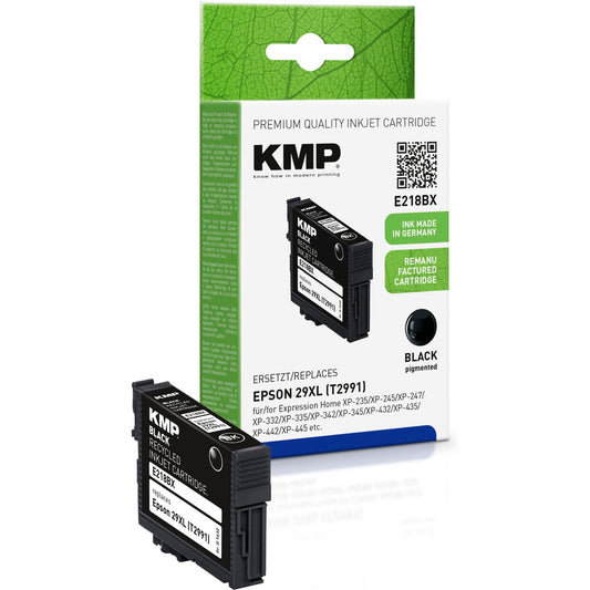 KMP E218BX ink cartridge black compatible with Epson T 2991 XL