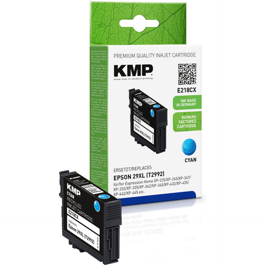 KMP E218CX ink cartridge cyan compatible with Epson T 2992 XL
