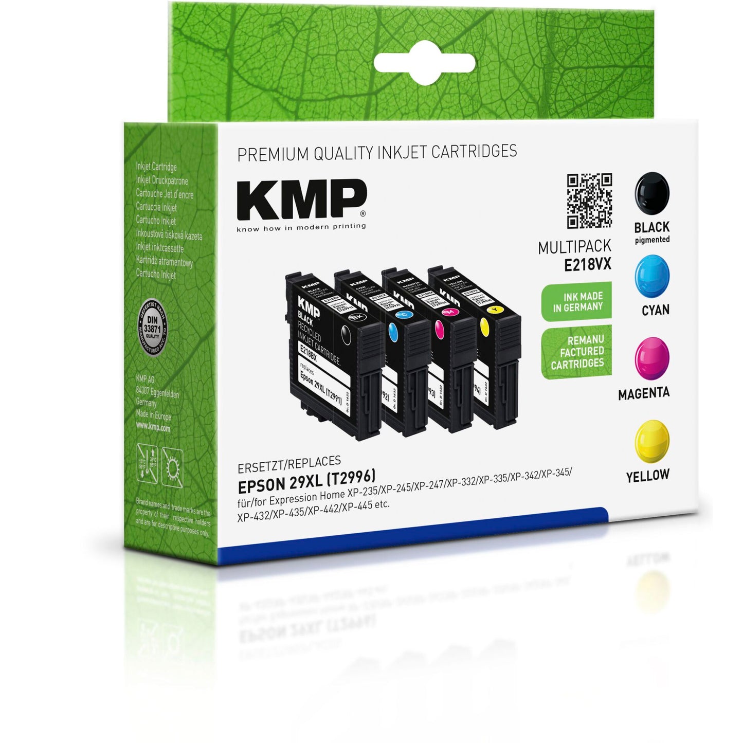 KMP E218VX Multipack BK/C/M/Y compatible with Epson T 2996 XL