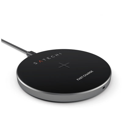Satechi Wireless Qi Charging Pad space gray