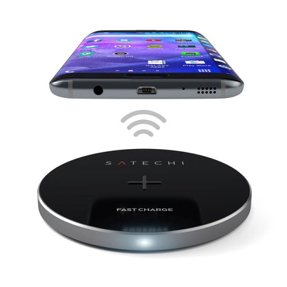 Satechi Wireless Qi Charging Pad space gray