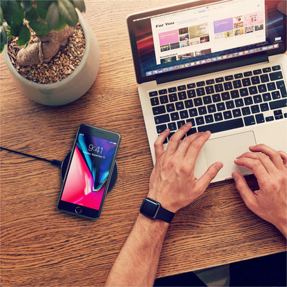 Satechi Wireless Qi Charging Pad space gray