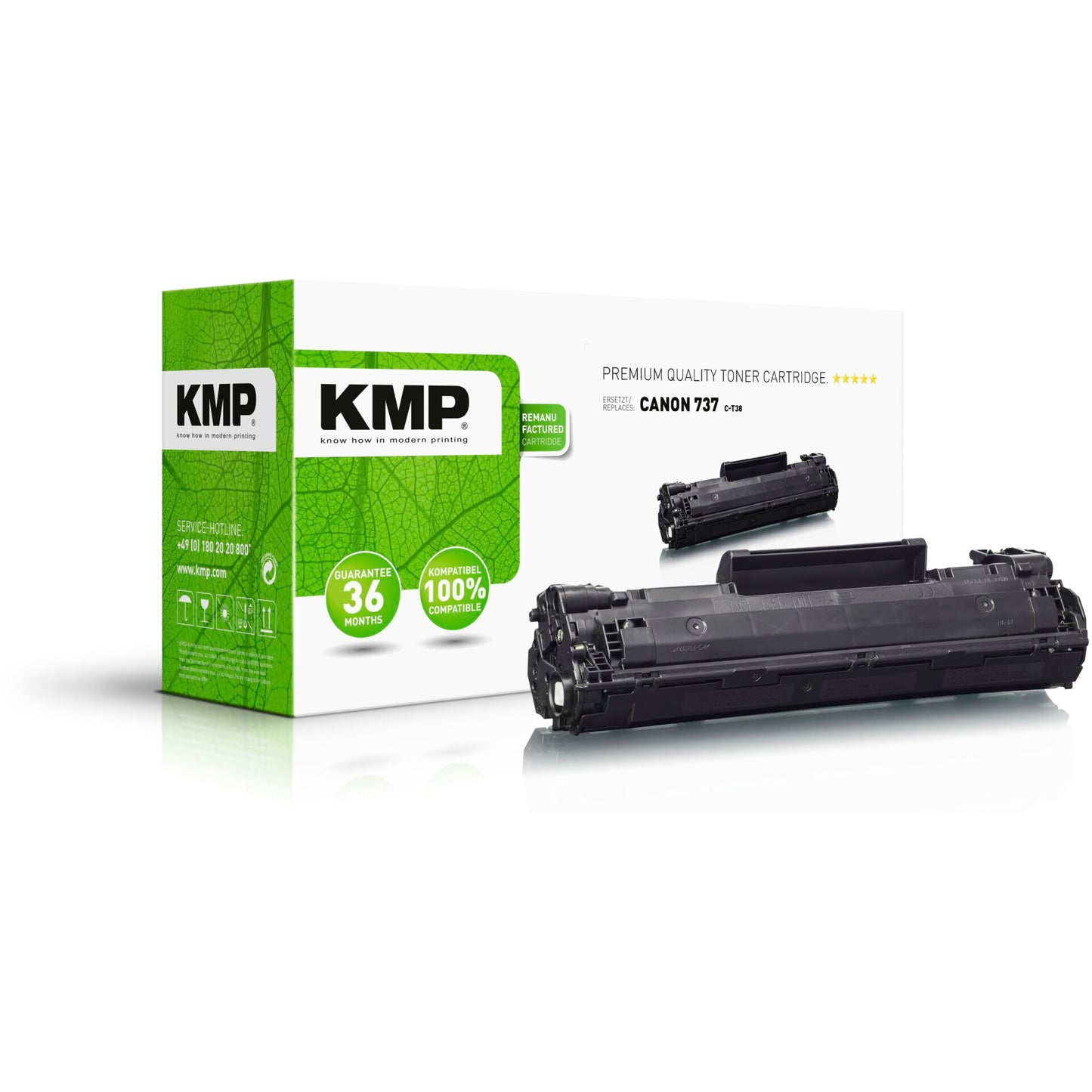 KMP C-T38 Toner black compatible with Canon 737