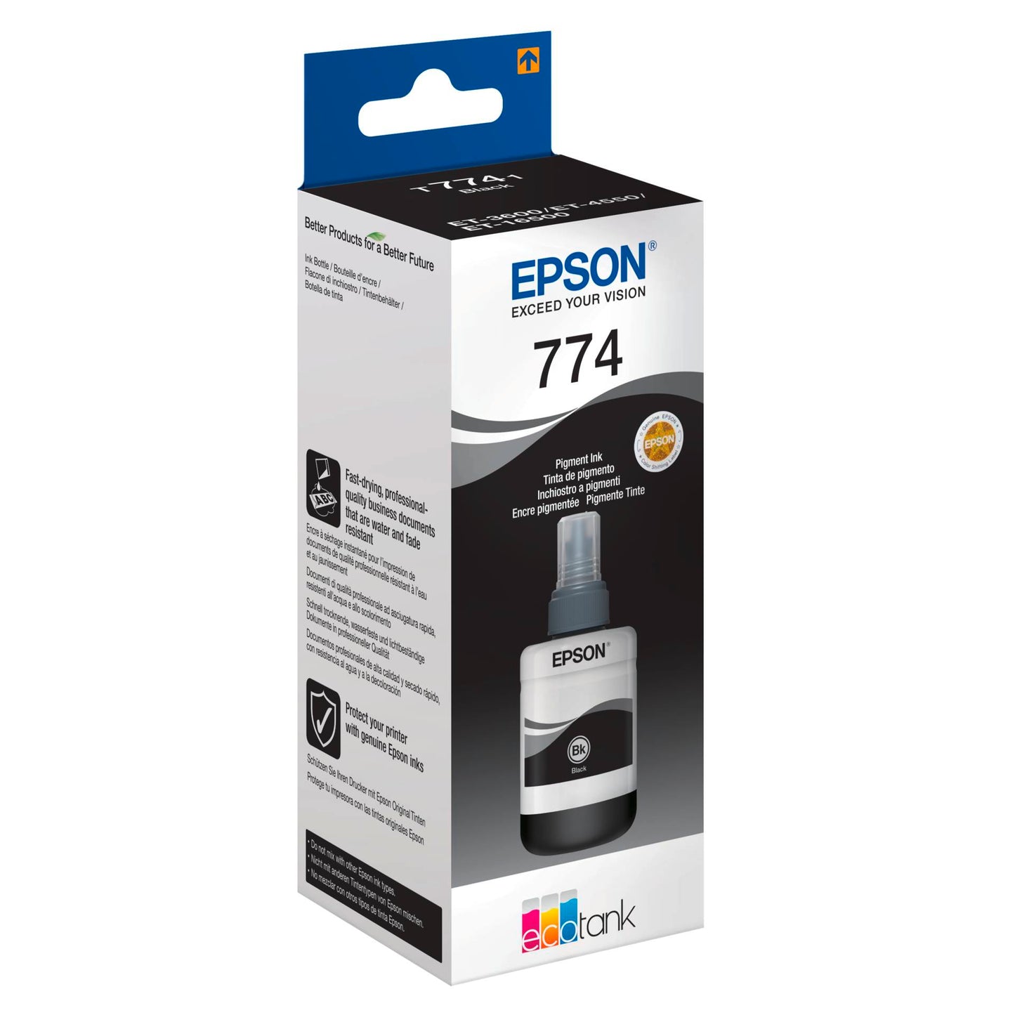 Epson ink black T 774 140 ml              T 7741