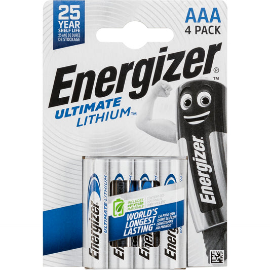1x4 ENERGIZER Ultimate Lithium Micro AAA LR 03 1,5V