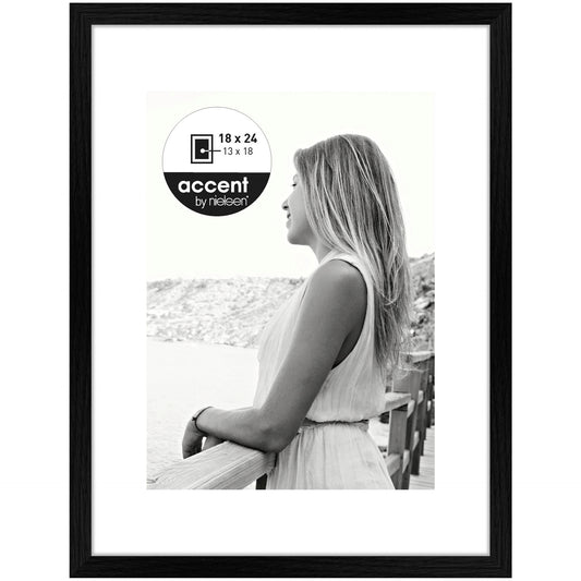 Nielsen Aura black 18x24 Wood incl. Passepartout 1134000