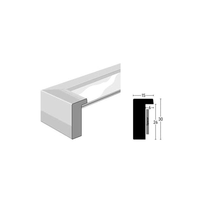 Nielsen Aura white 18x24 Wood incl. Passepartout 1134001