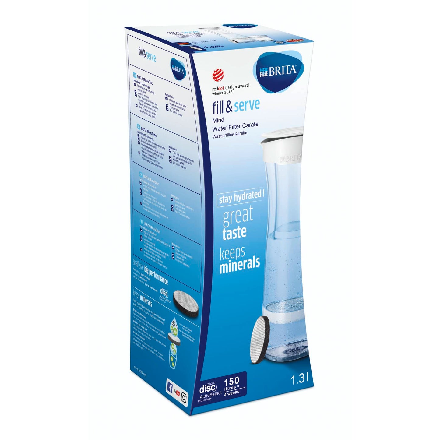 Brita Fill & Serve Mind white-graphite