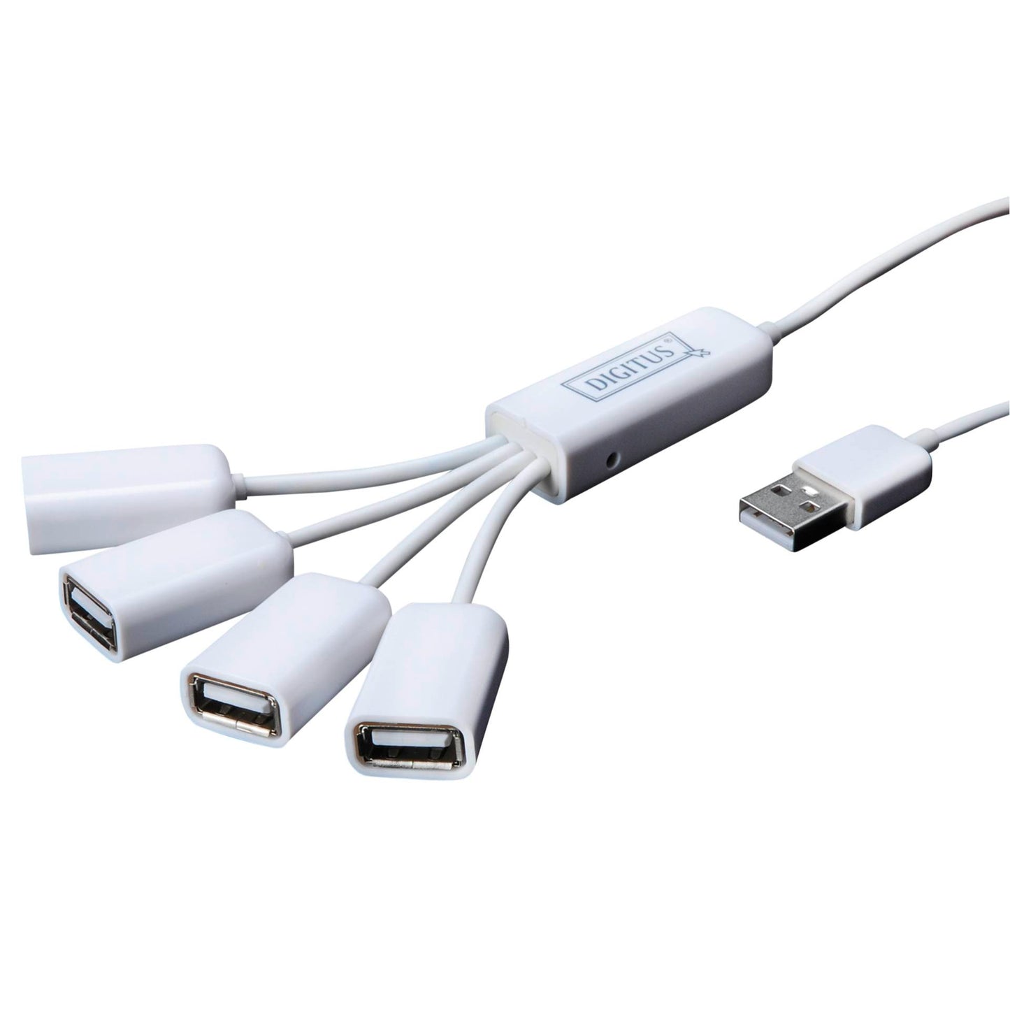 DIGITUS Slim Spider USB-Hub 4-Ports, 4 x USB A/F    DA-70216