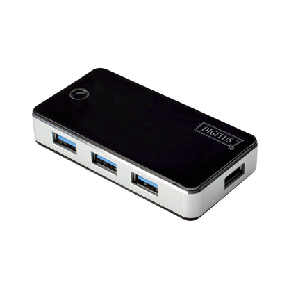 DIGITUS USB 3.0 Hub 4-port black/silver            DA-70231