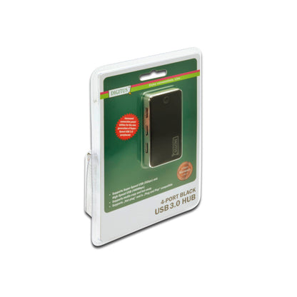DIGITUS USB 3.0 Hub 4-port black/silver            DA-70231