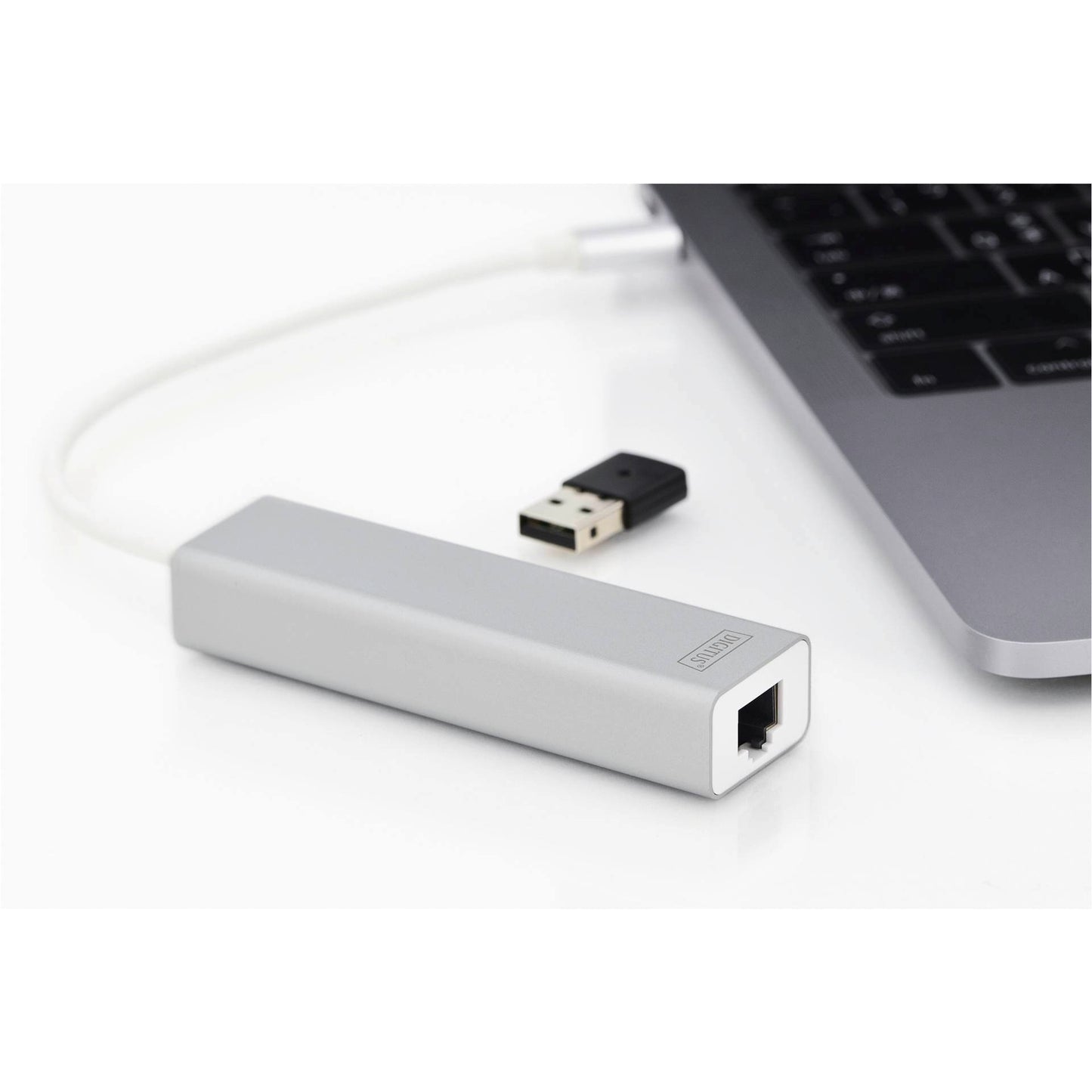 DIGITUS USB Typ-C 3.0 3-Port Hub with Gigabit Ethernet   DA-70255