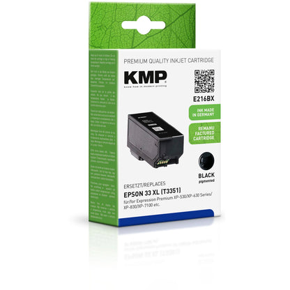 KMP E216BX ink cartridge black compatible with Epson T 3351 XL