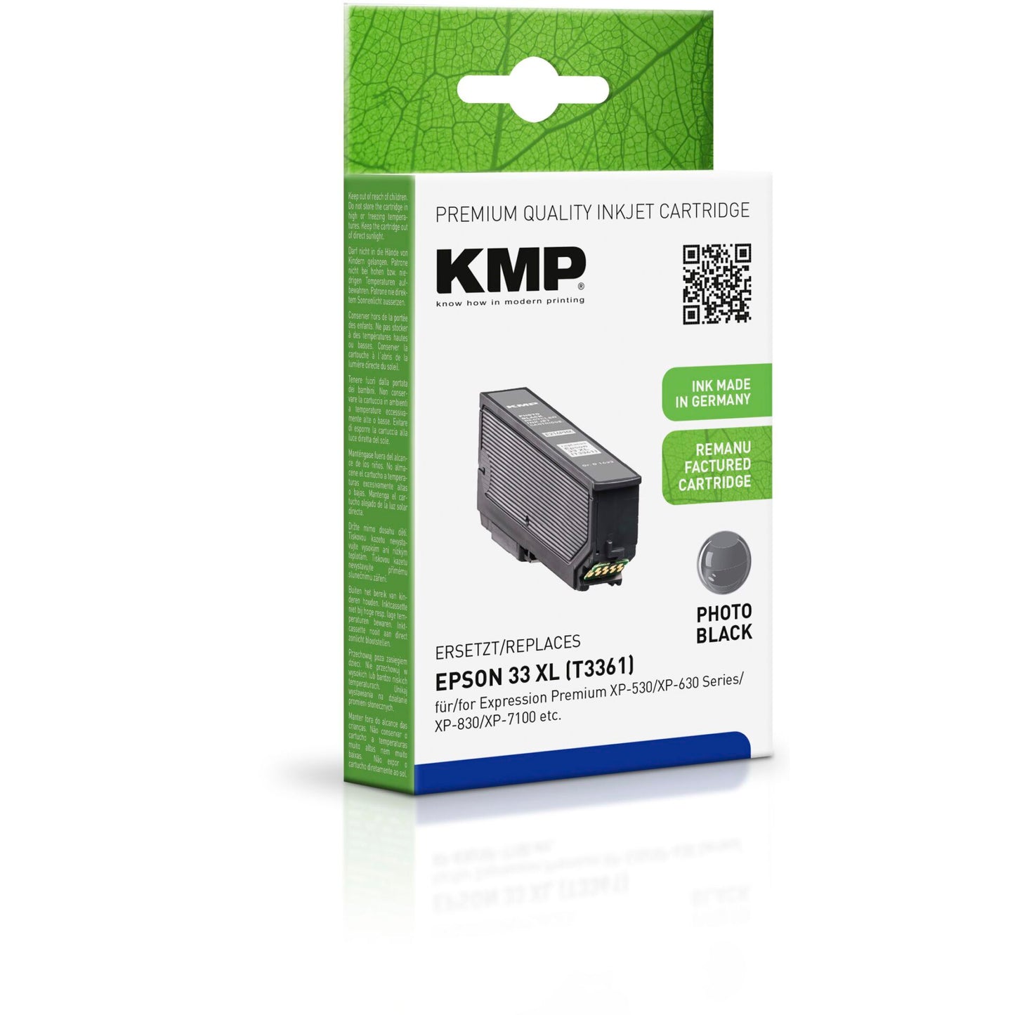 KMP E216PHX ink cartridge photo black comp. mit Epson T 3361XL