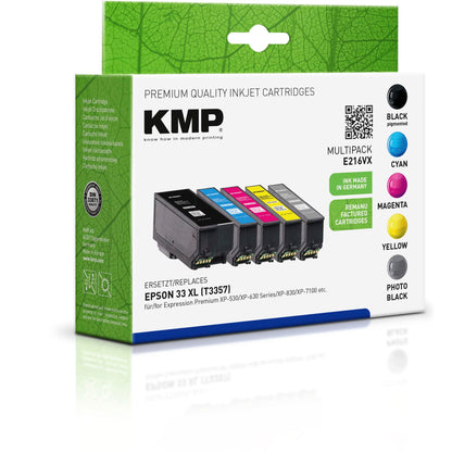 KMP E216VX Multipack BK/PBK/CMY compatible with Epson T 3357 XL