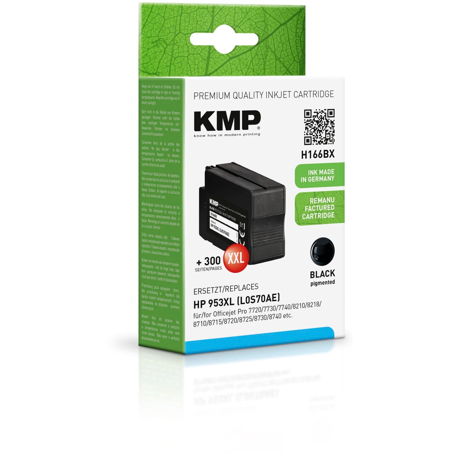 KMP H166BX ink cartridge black compatible with HP L0S70AE