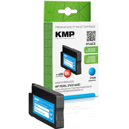 KMP H166CX ink cartridge cyan compatible with HP F6U16AE