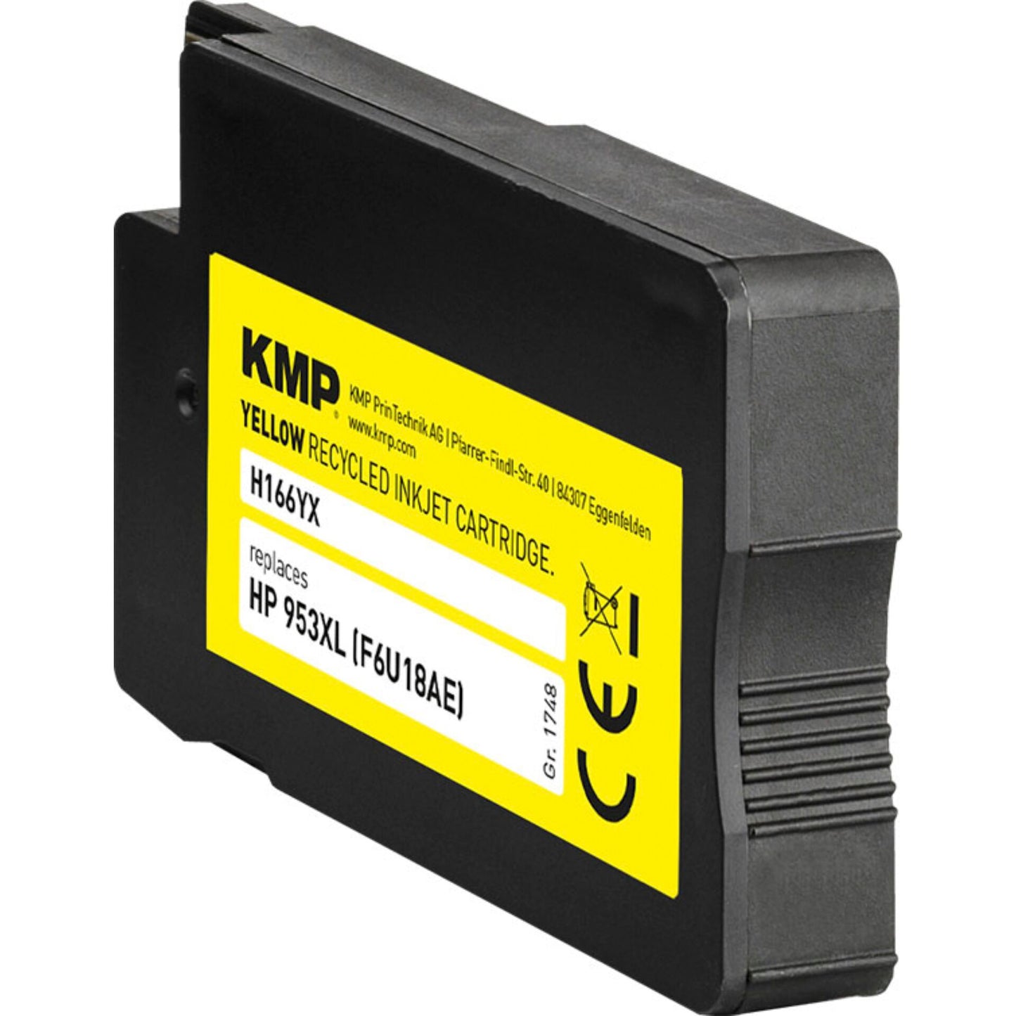 KMP H166YX ink cartridge yellow compatible with HP F6U18AE