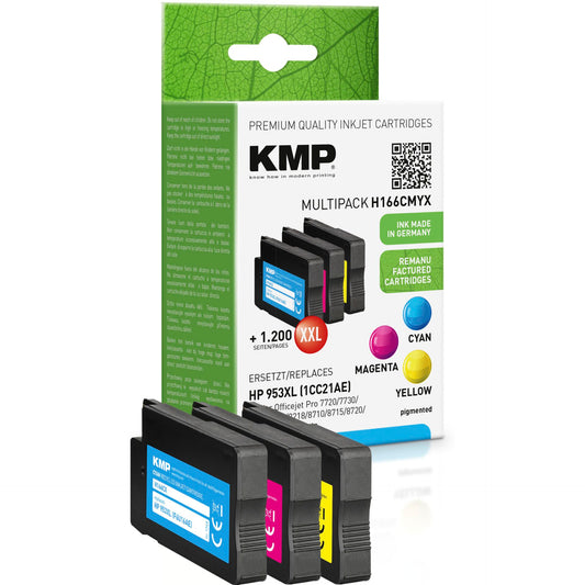 KMP H166CMYX Multipack C/M/Y compatible with HP 953 XL
