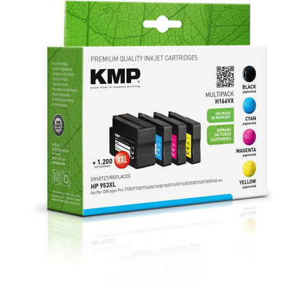 KMP H166VX Multipack BK/C/M/Y compatible with HP 953 XL
