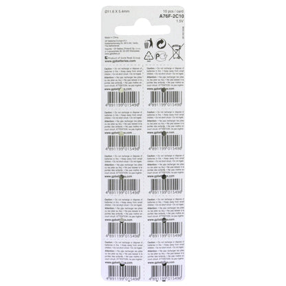 1x10 GP Alkaline LR44, 76A V13GA  1,5V