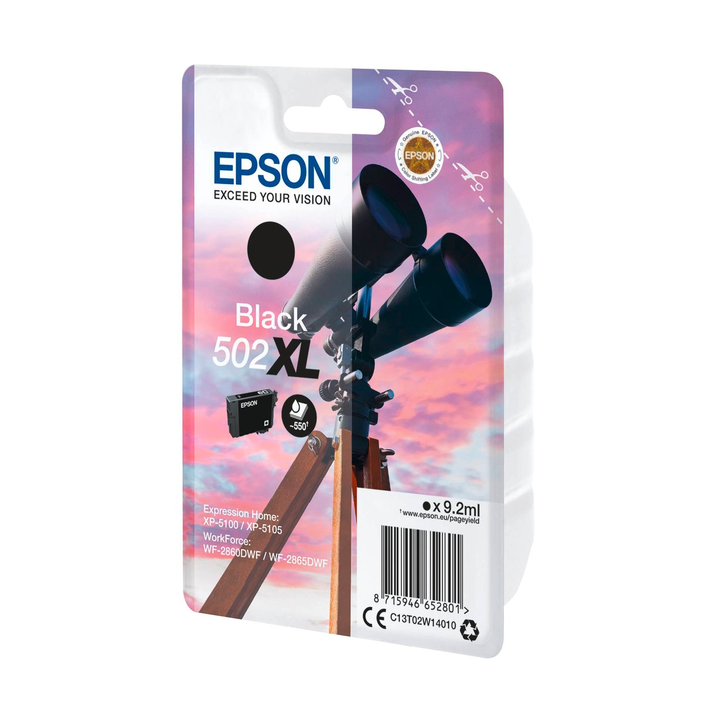 Epson ink cartridge black 502 XL                    T 02W1
