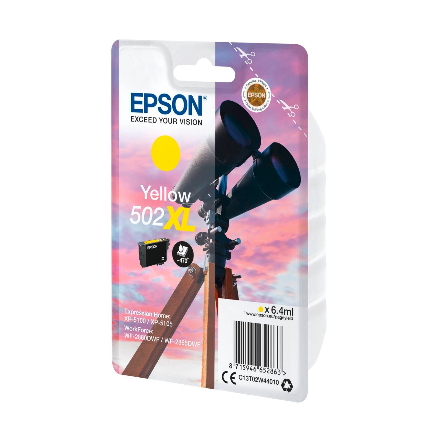 Epson ink cartridge yellow 502 XL                    T 02W4
