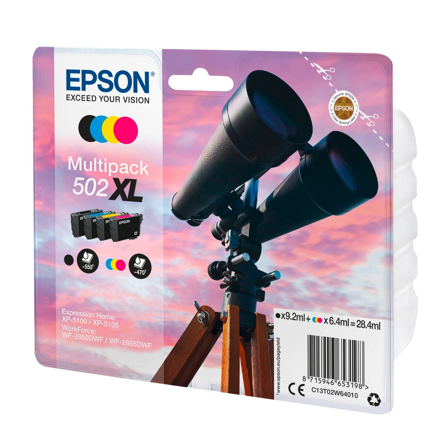 Epson Multipack BK/C/M/Y 502 XL                    T 02W6
