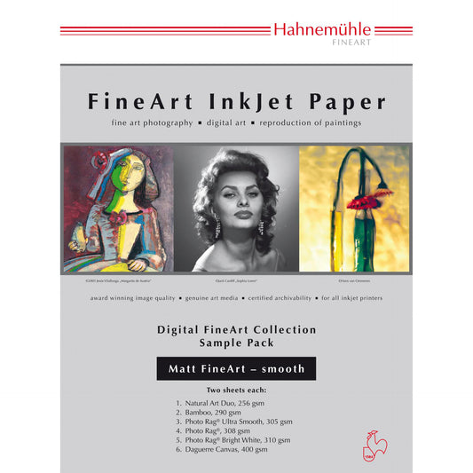Hahnemühle Digital FineArt A 4 Testpack matte, smooth papers