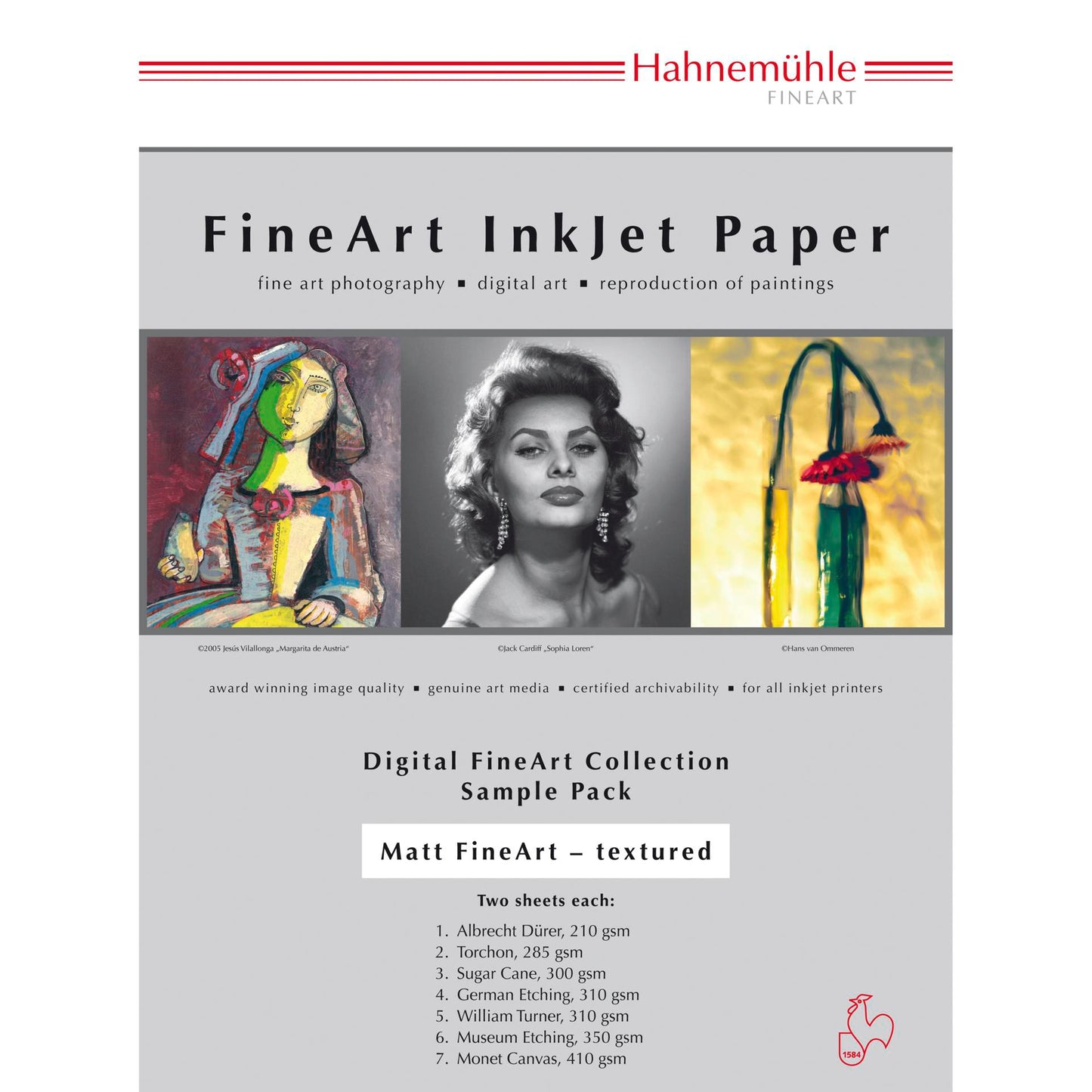 Hahnemühle Digital FineArt A 4 Testpack matte, structured