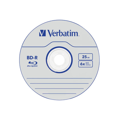 1x5 Verbatim BD-R Blu-Ray 25GB 6x Speed Jewel Case